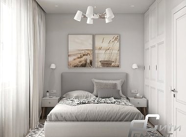 Дизайн проект 2к квартиры в ЖК Родина